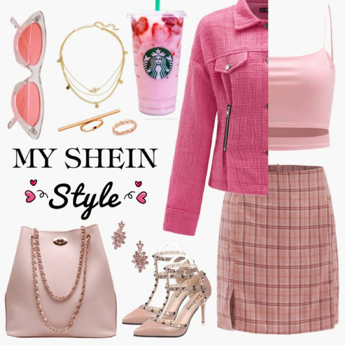 Moda Pink look SHEIN