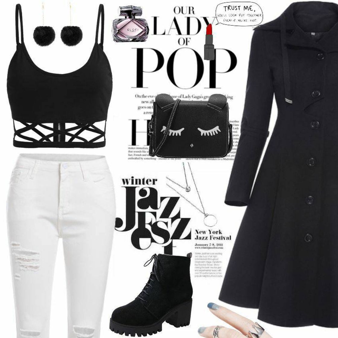 Fashion Black and White look SHEIN