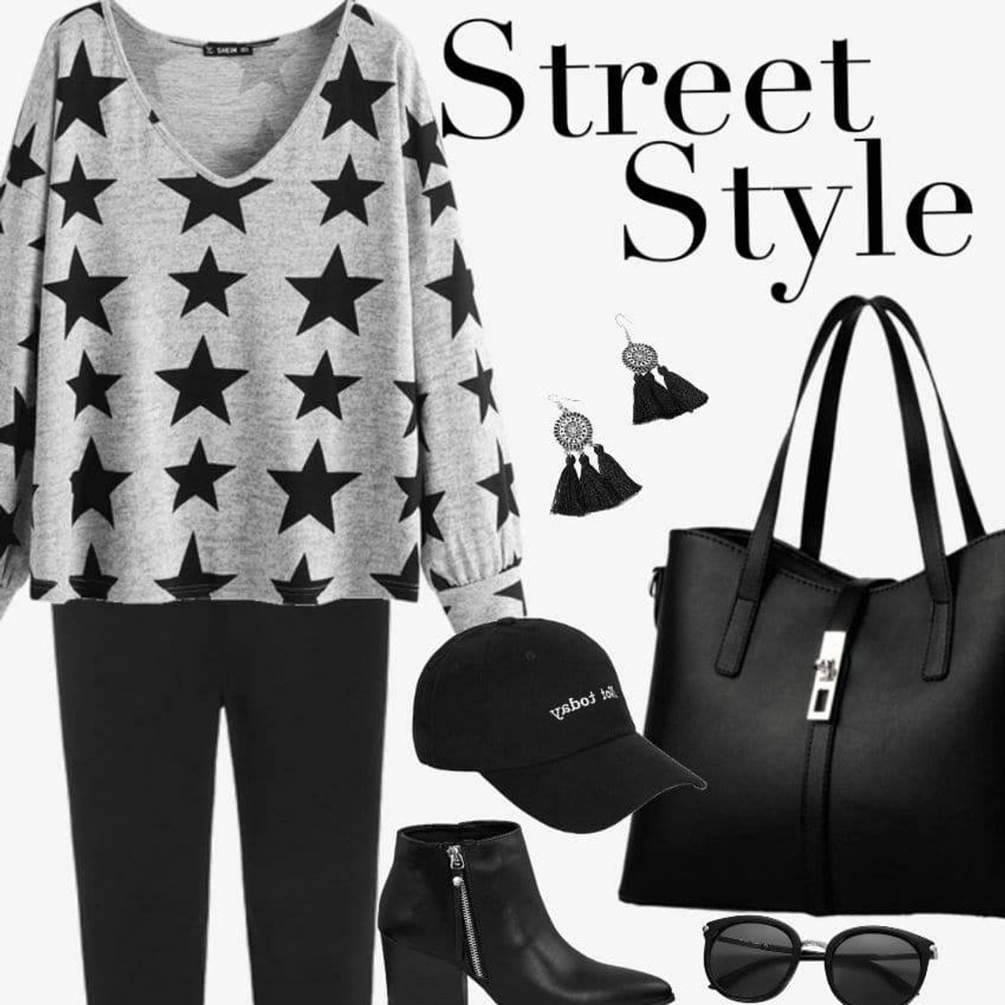 Moda Black look SHEIN