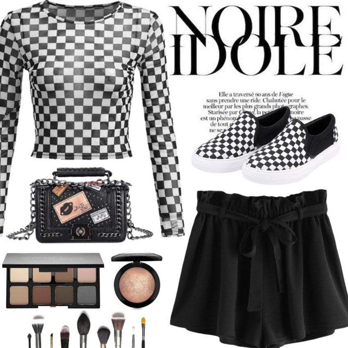 Moda Black and White look SHEIN