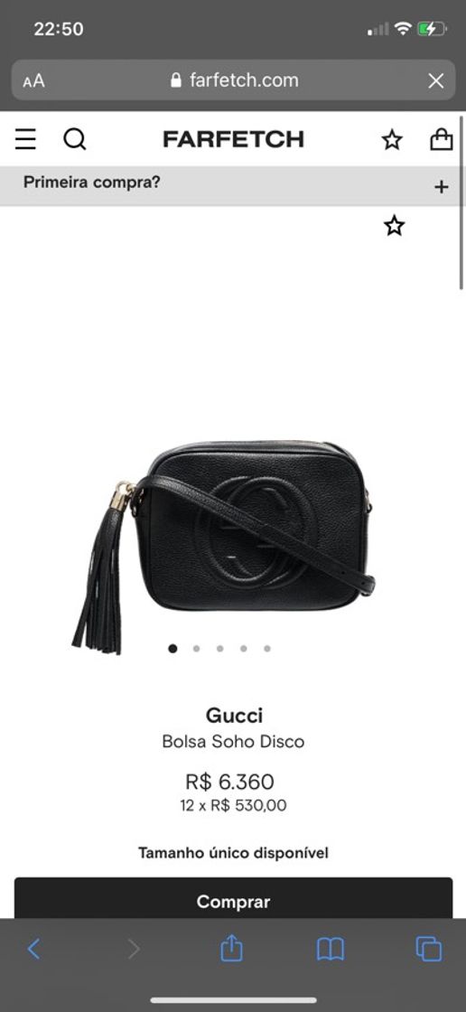 Moda Bolsa disco GUCCI 