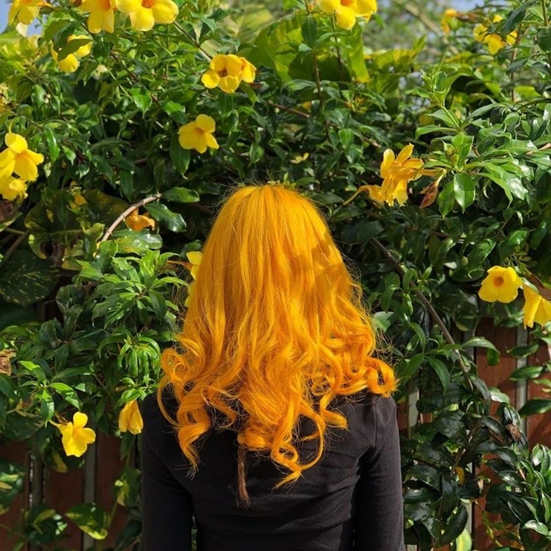 Fashion cabelo amarelo