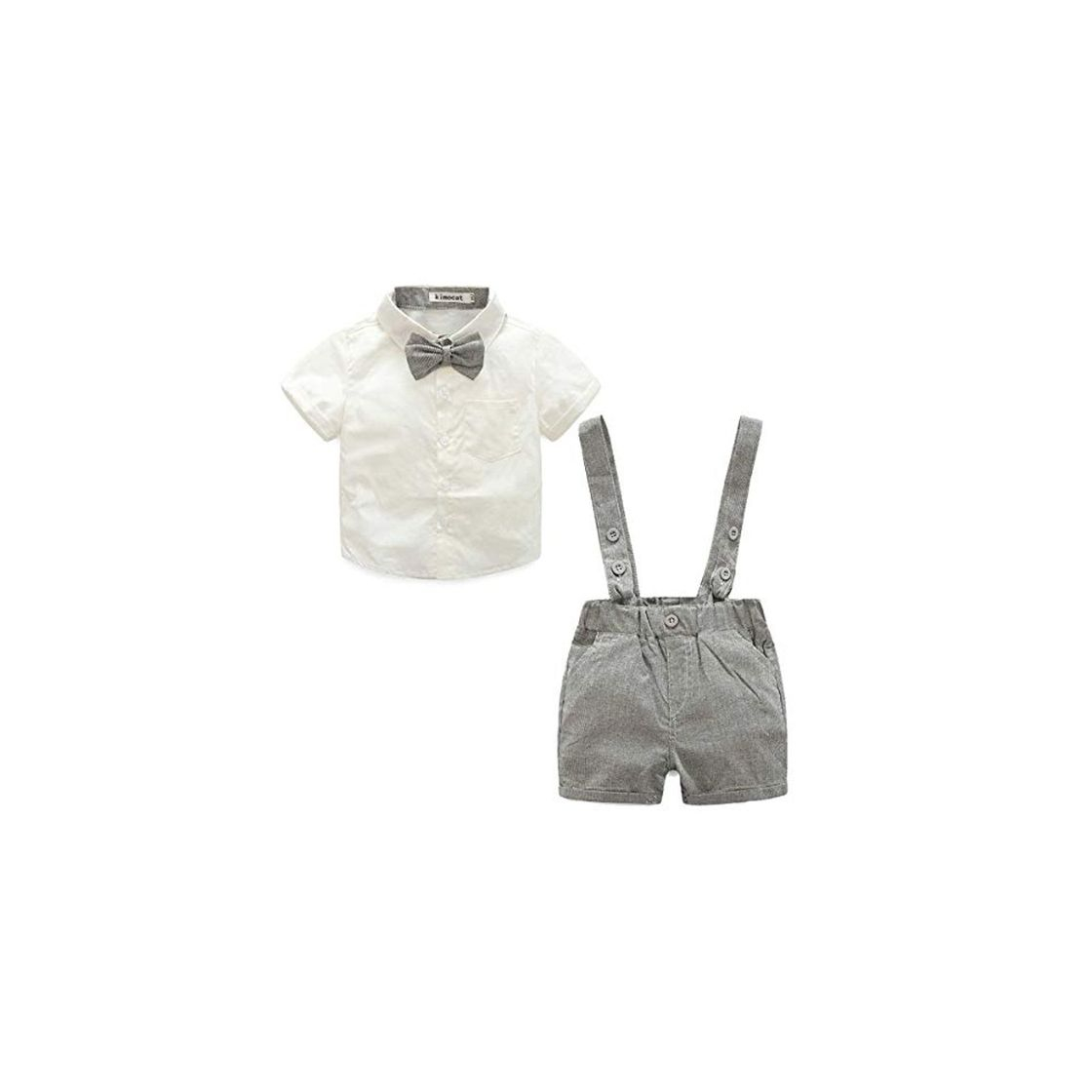 Producto LEHOUR Bebés 2Pcs Trajes de Bautizo Camisa Bowtie Top