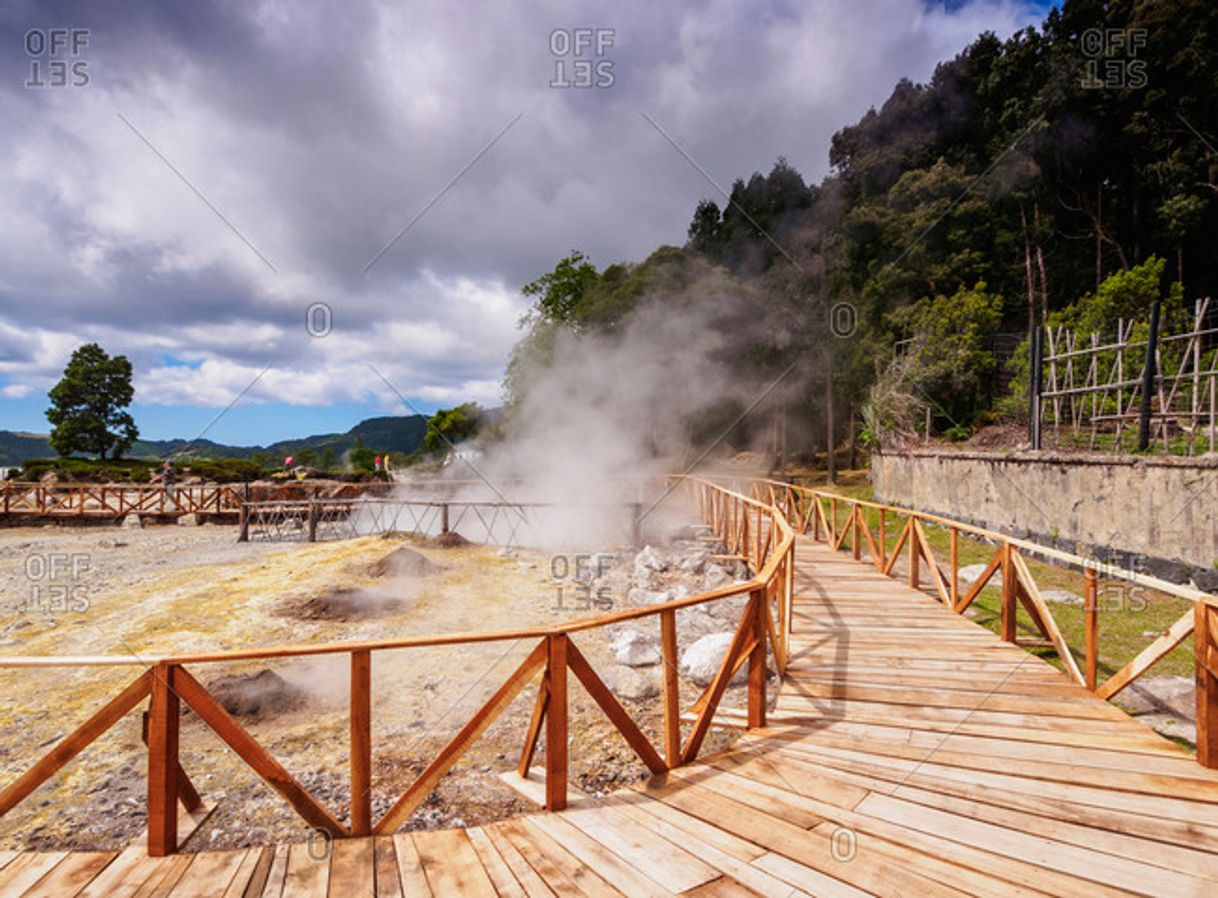 Lugar Lagoa das Furnas Hotsprings. São Miguel - Açores