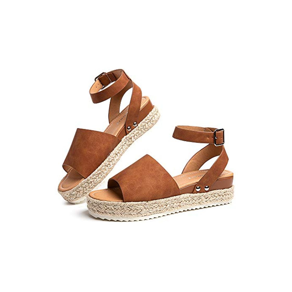 Moda Sandalias Mujer Alpargatas Plataformas Romano Cuña Hebilla Gladiador Zapatos Verano Playa Punta