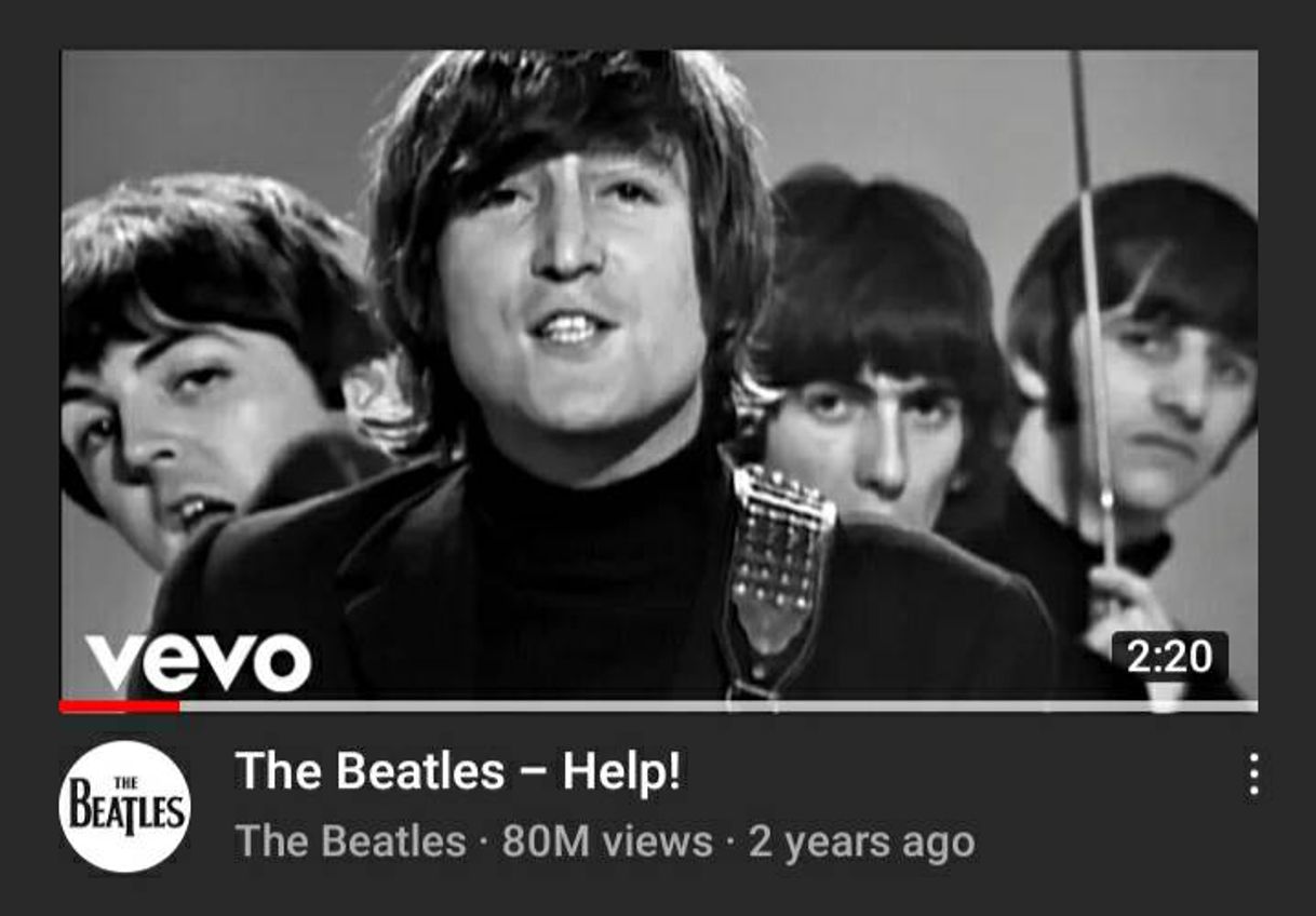 Canción Help - The Beatles