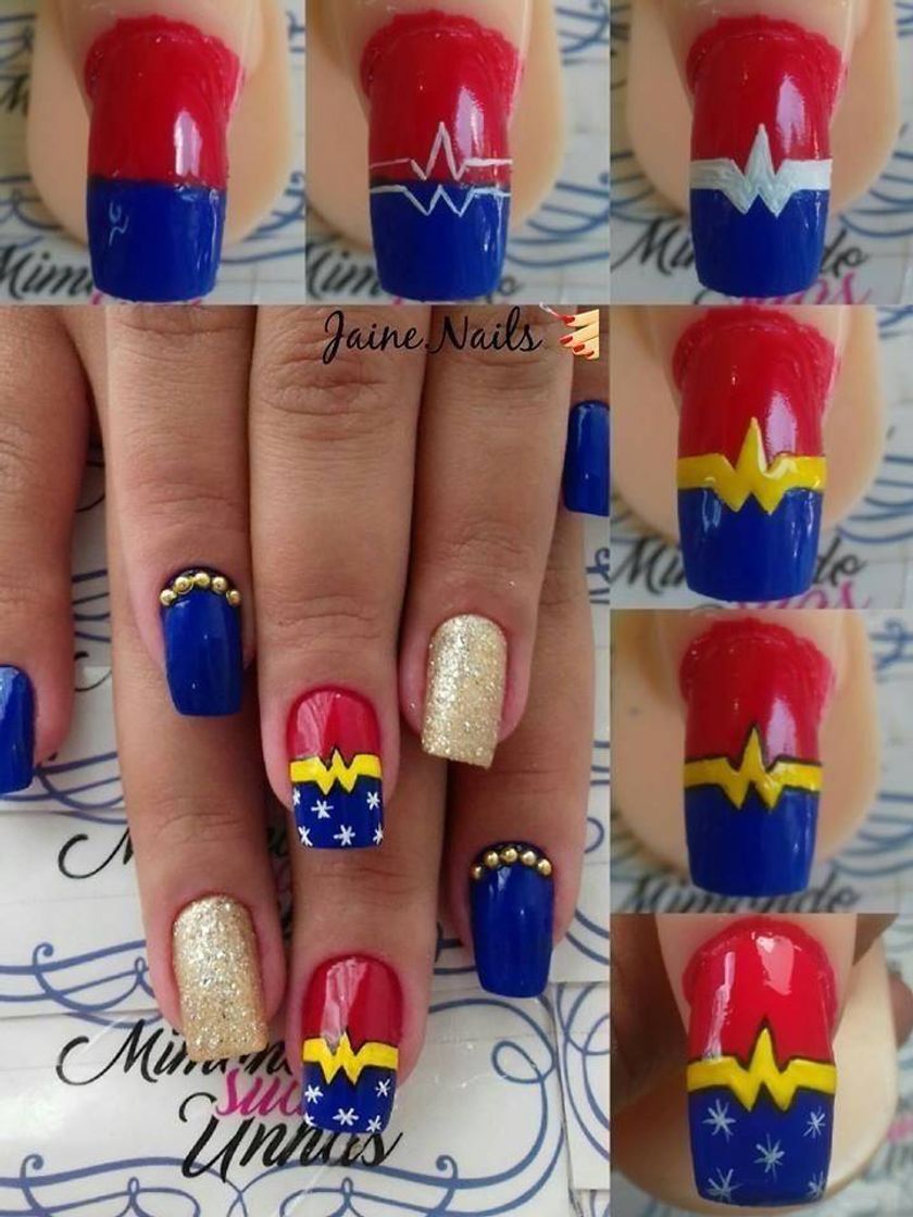 Fashion Unhas mulher Maravilha 👑👑