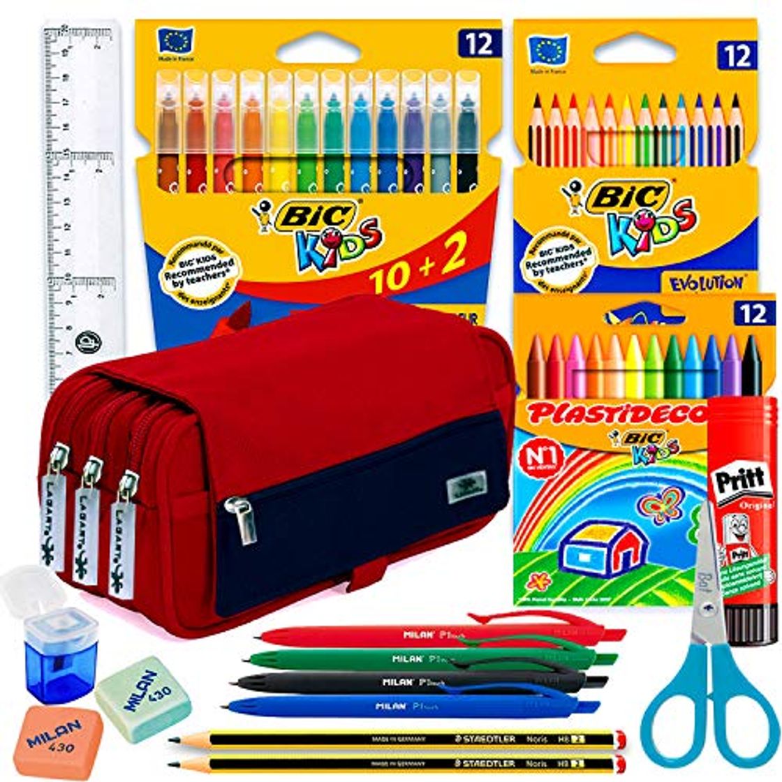 Producto Estuche Escolar Pack material escolar kawaii Estuches Grandes