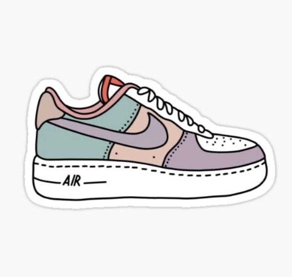 Moda air force 1 stickers 