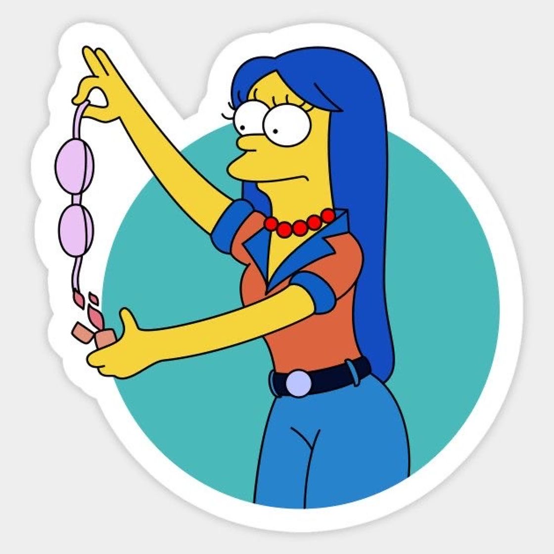 Fashion Marge Simpson feminista stickers 