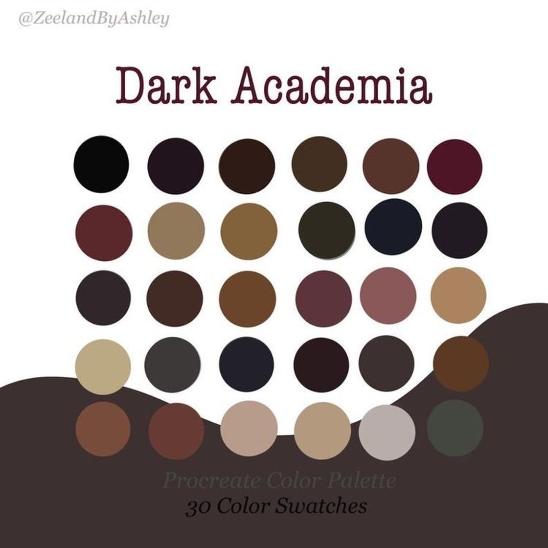 Moda paleta dark academy 