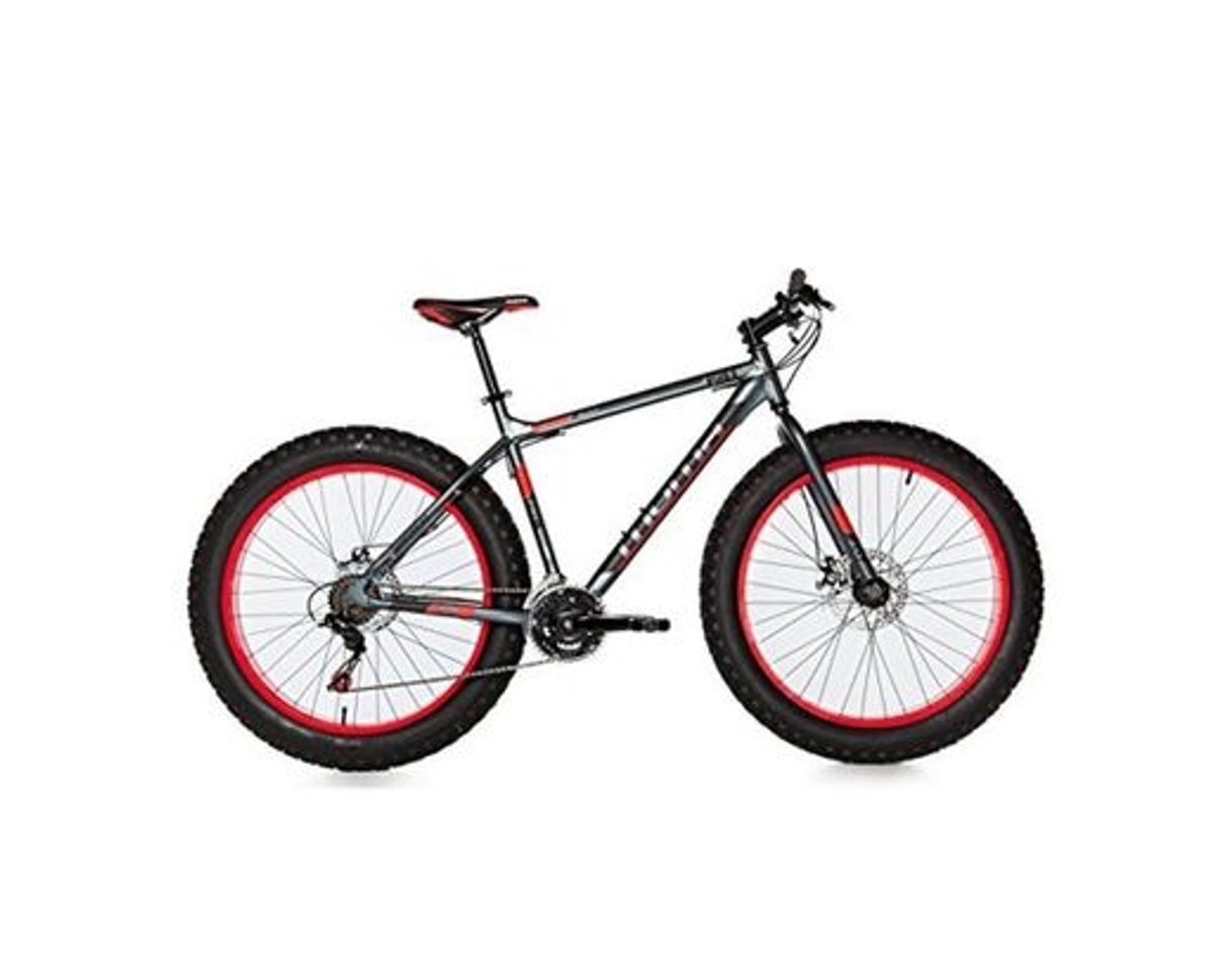 Social Moma Bikes Bicicleta Montaña  FAT 26"Alu, SHIMANO 21V, Doble Freno Disco.
