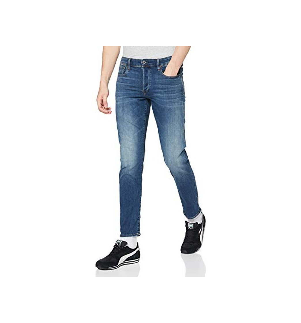 Moda G-STAR RAW 3301 Slim Fit Jeans Vaqueros, Medium Aged 8968-2965, 32W