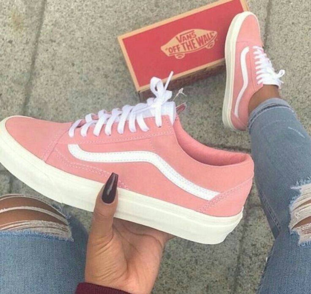 Moda Tênis Vans modelo feminino rosa