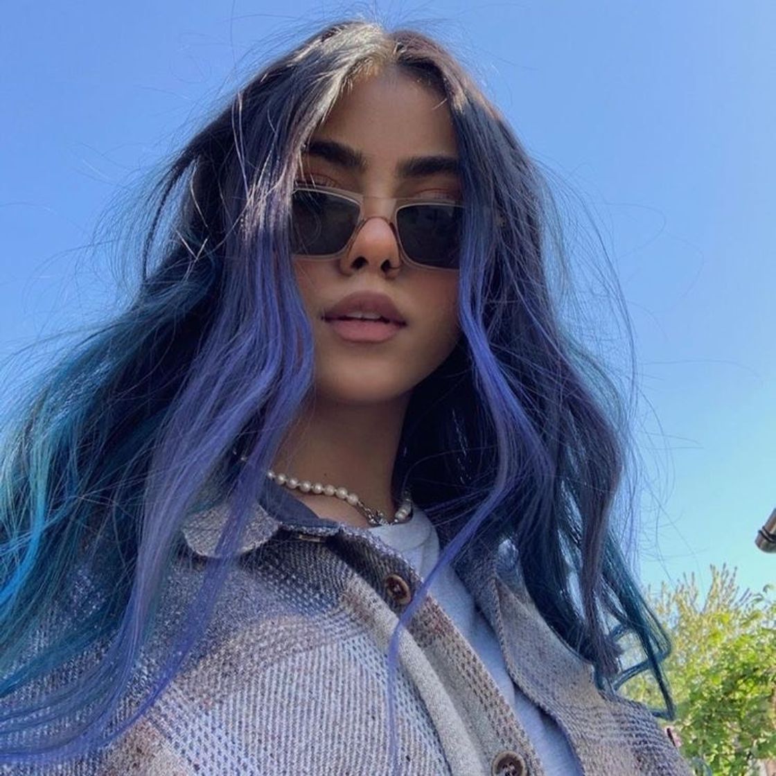 Fashion blue hair