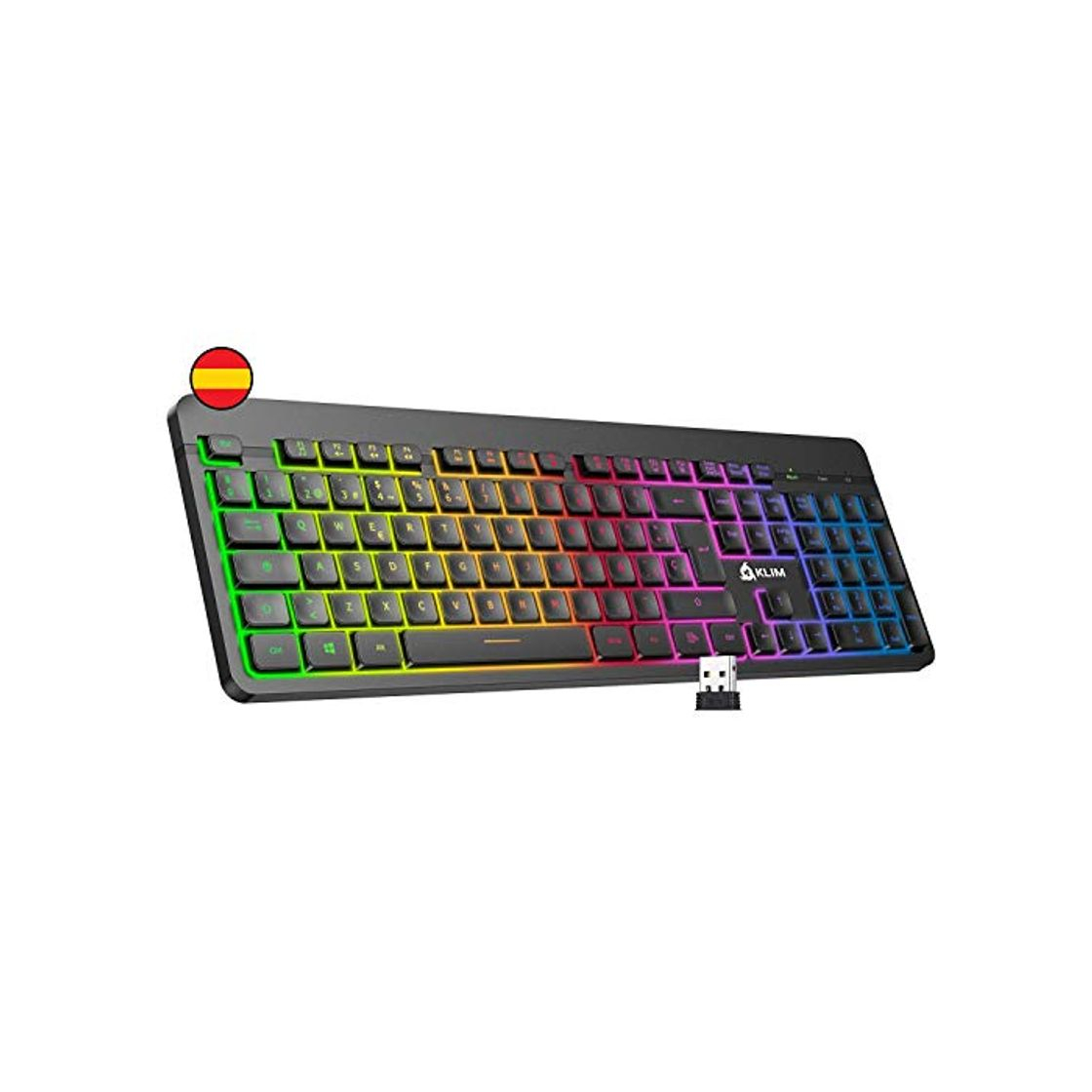 Social KLIM™ Light V2 Teclado Inalámbrico Gaming ESPAÑOL