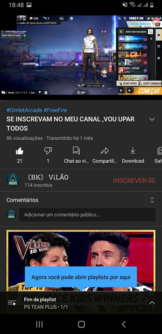 Fashion meu canal no YouTube  , da uma força PRO tio 🥺