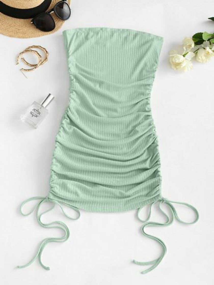 Fashion Vestido verde tomara