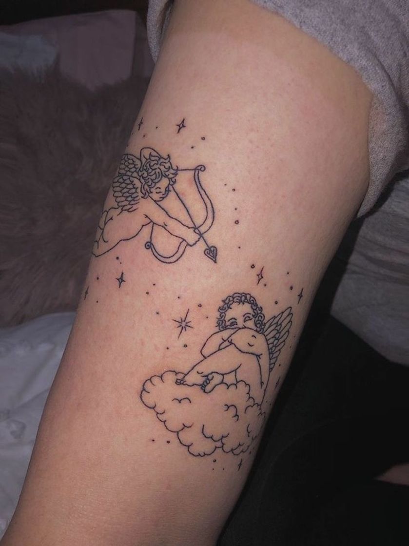 Fashion cupid tattoo 