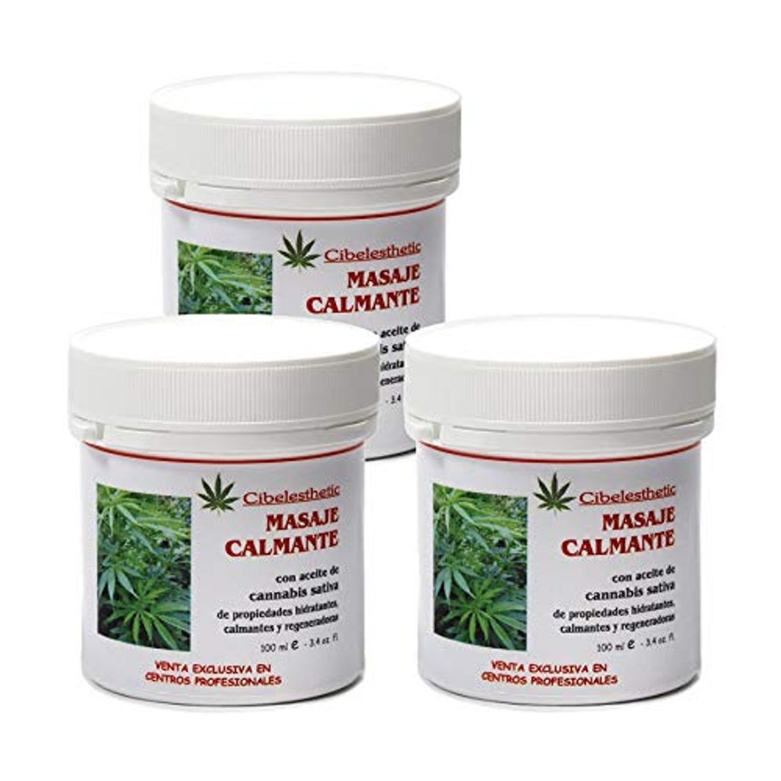 Lugar Pack de 3 Crema Calmante con aceite de cannabis