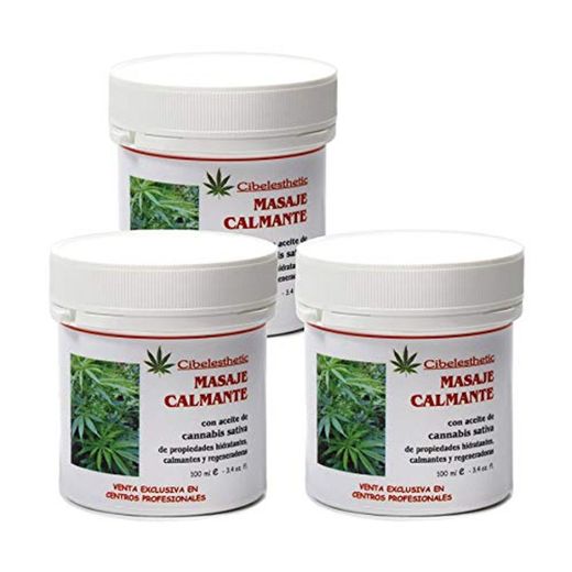 Pack de 3 Crema Calmante con aceite de cannabis