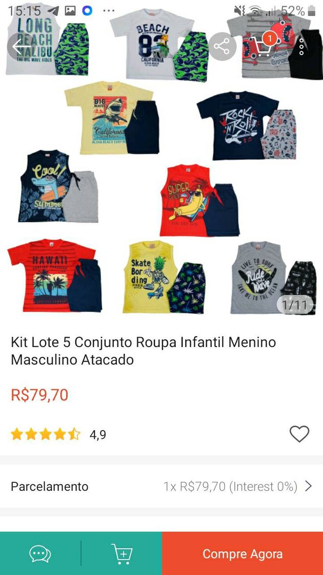 Fashion Roupas para menino