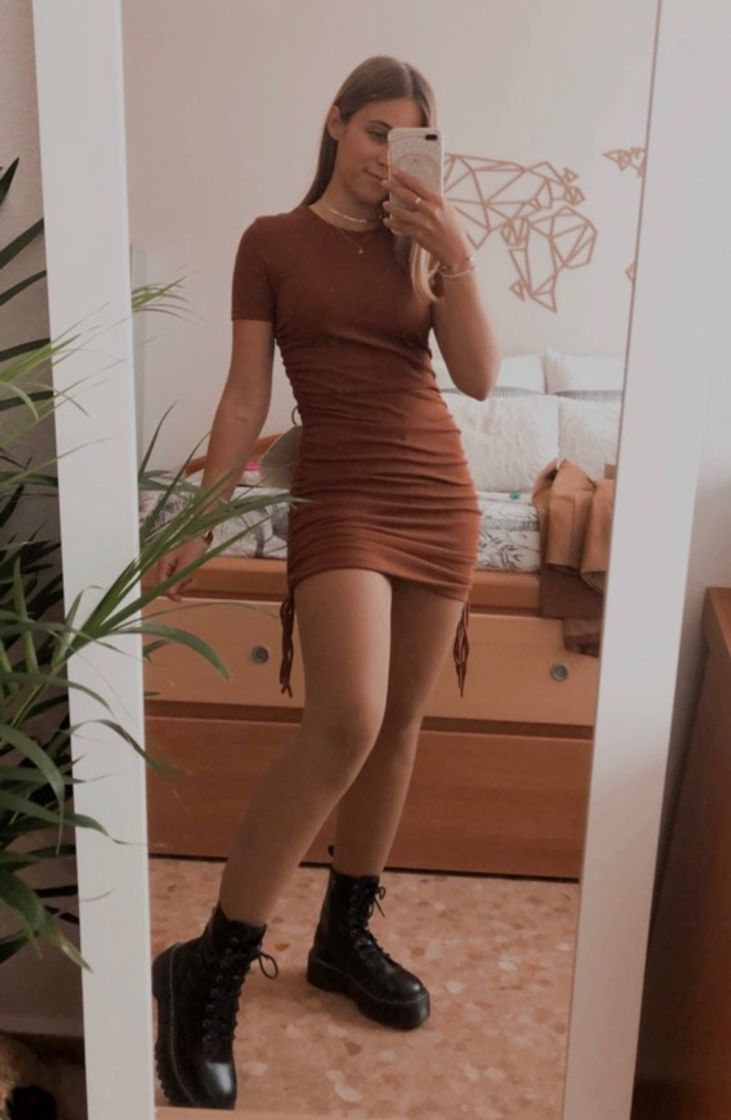 Social VESTIDO RIB FRUNCES 