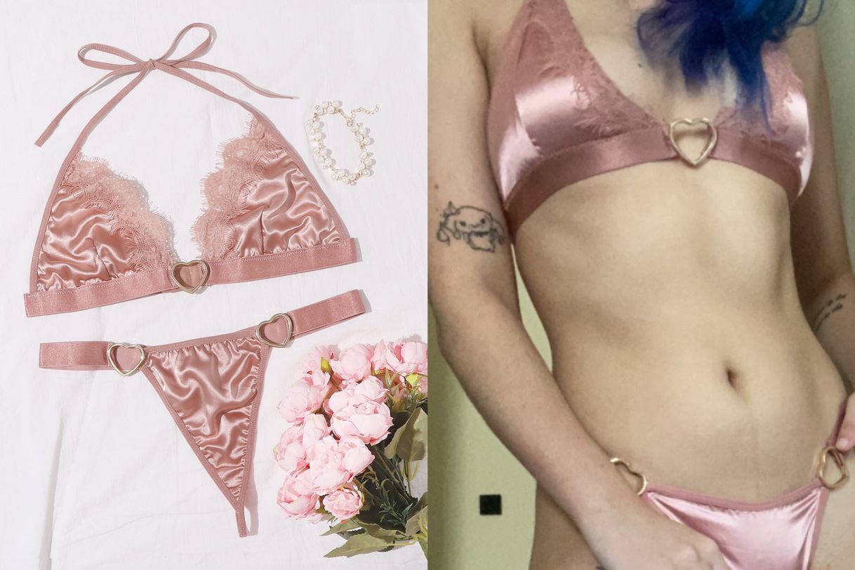 Moda Lingerie Cetim Heart