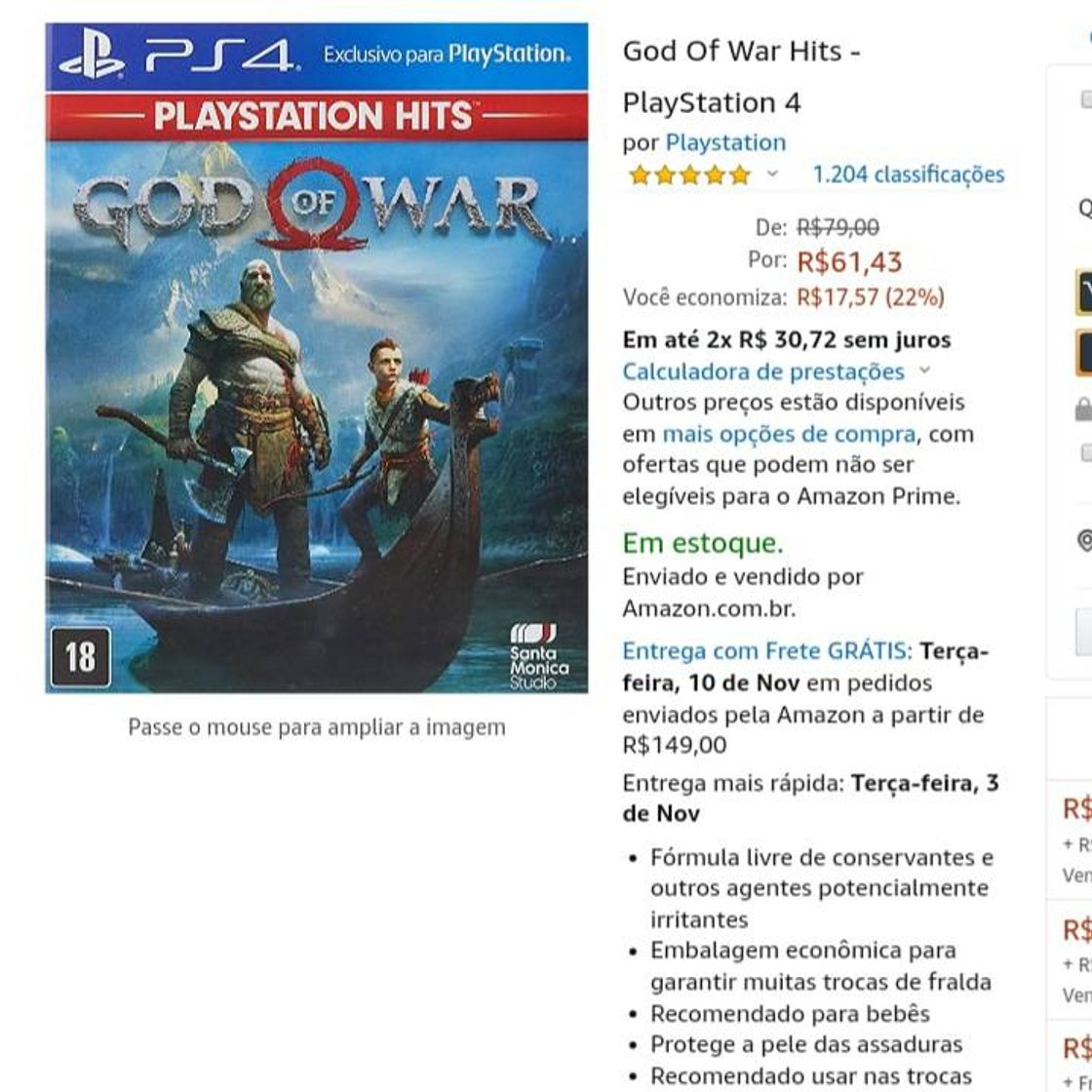 Moda God of war PS4