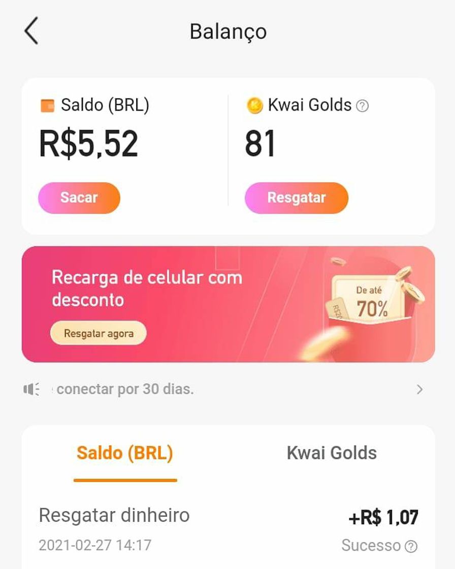Social App KWAI receba dinheiro assistindo videos 