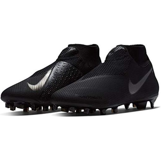 Nike Phantom Vsn Pro DF FG, Zapatillas de Fútbol para Hombre, Negro