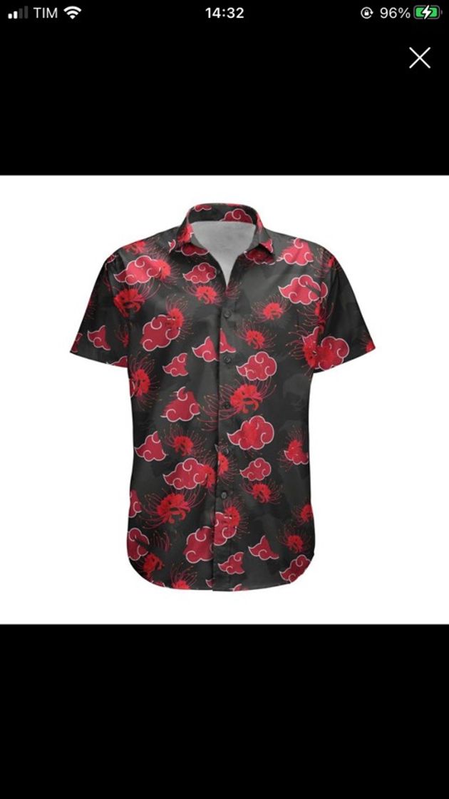 Fashion Camisa do naruto akatsuki.