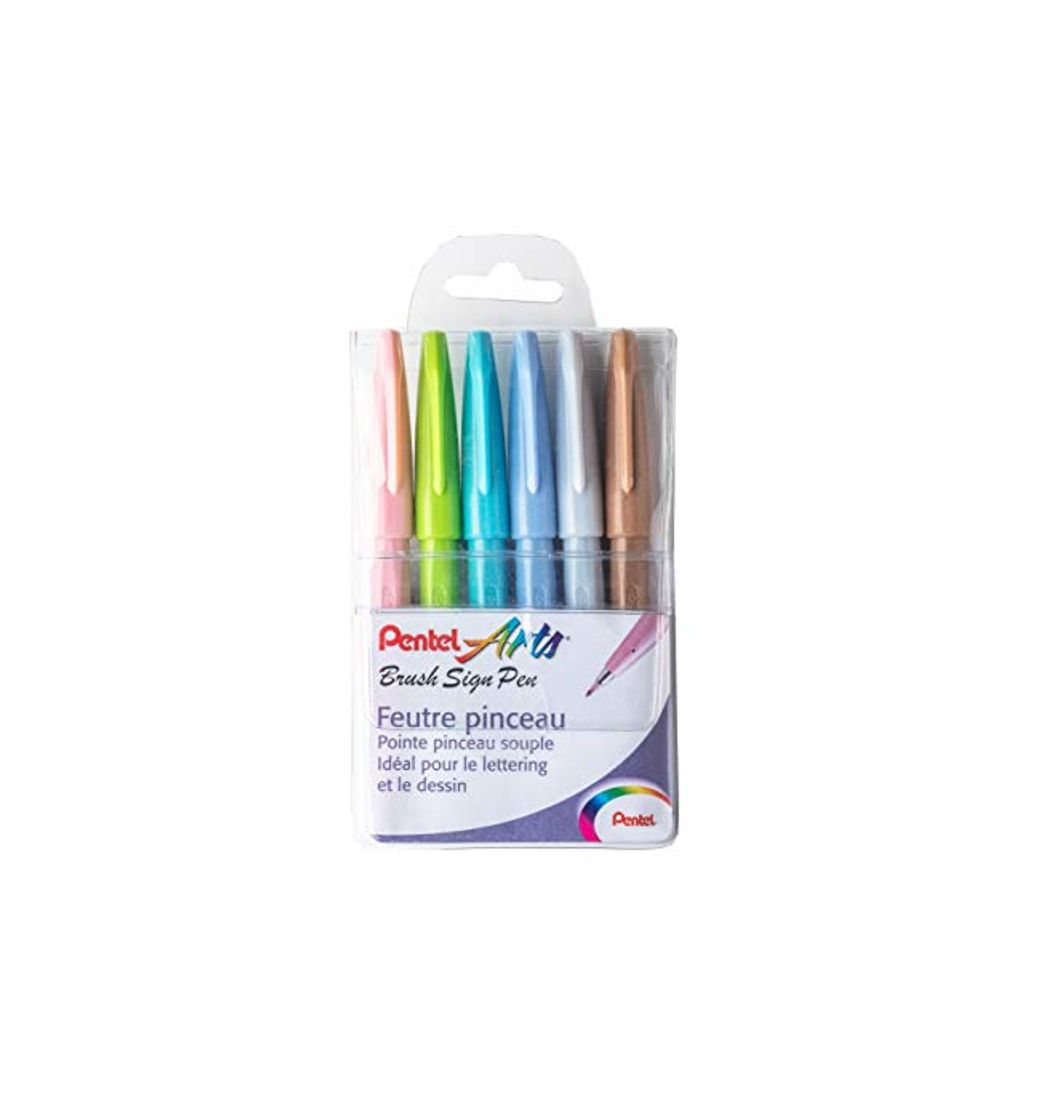 Product Pentel SES15C-12 - Bolígrafo de punta de fibra tipo pincel