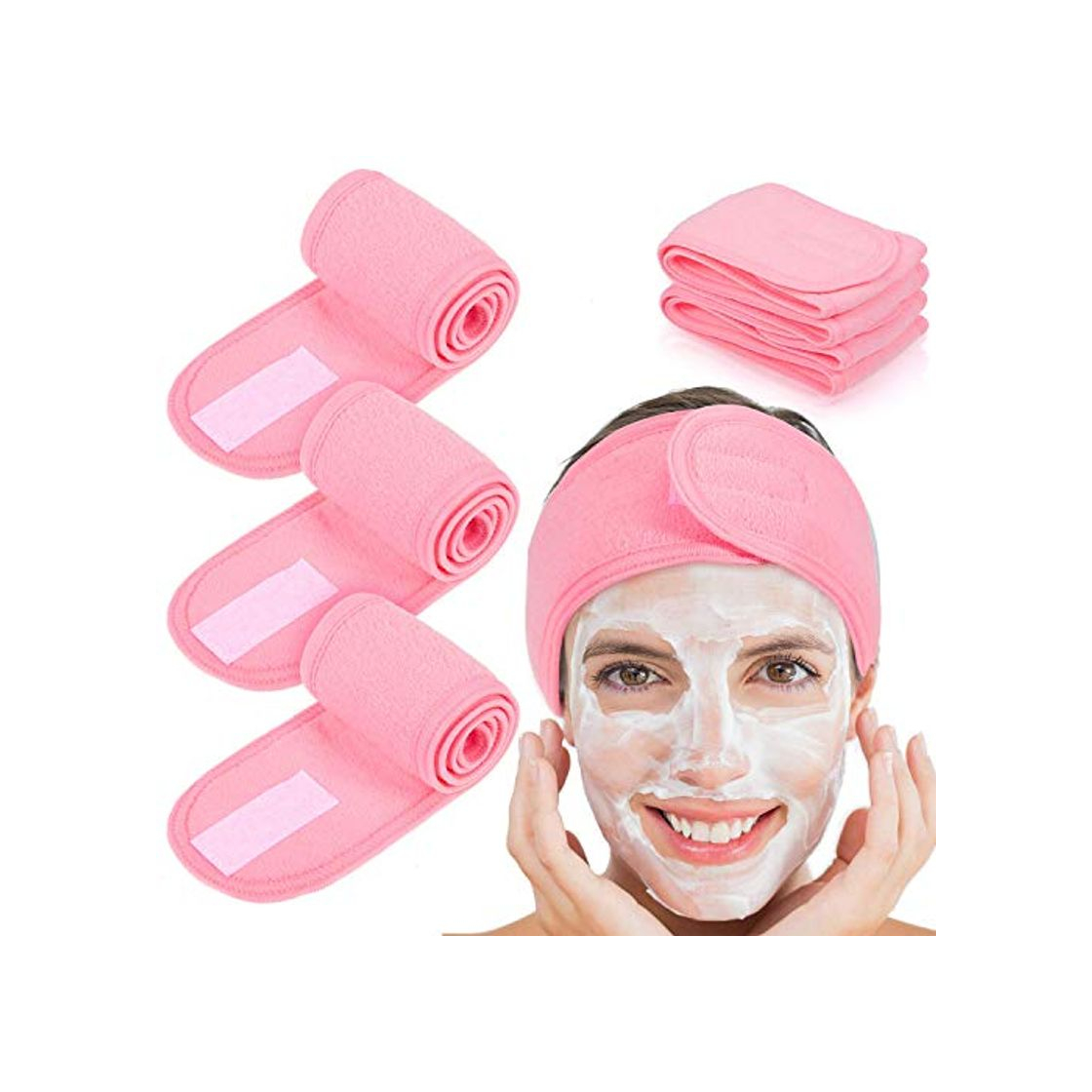 Social Queta pelo banda para maquillaje, cosméticos cinta Rizo, ajustable pelo – Banda