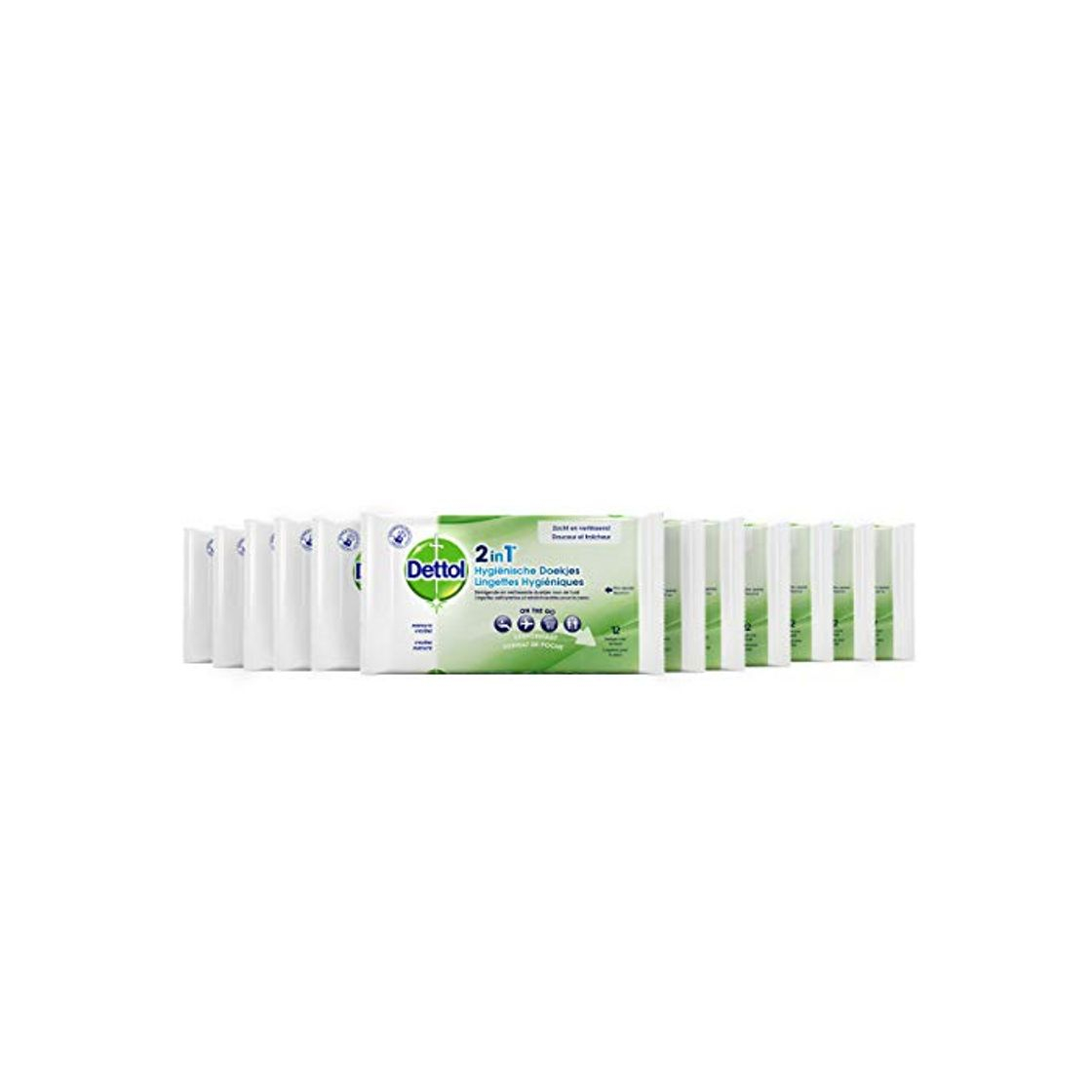 Social DETTOL 2 en 1 toallitas higiénicas – Pack de 12