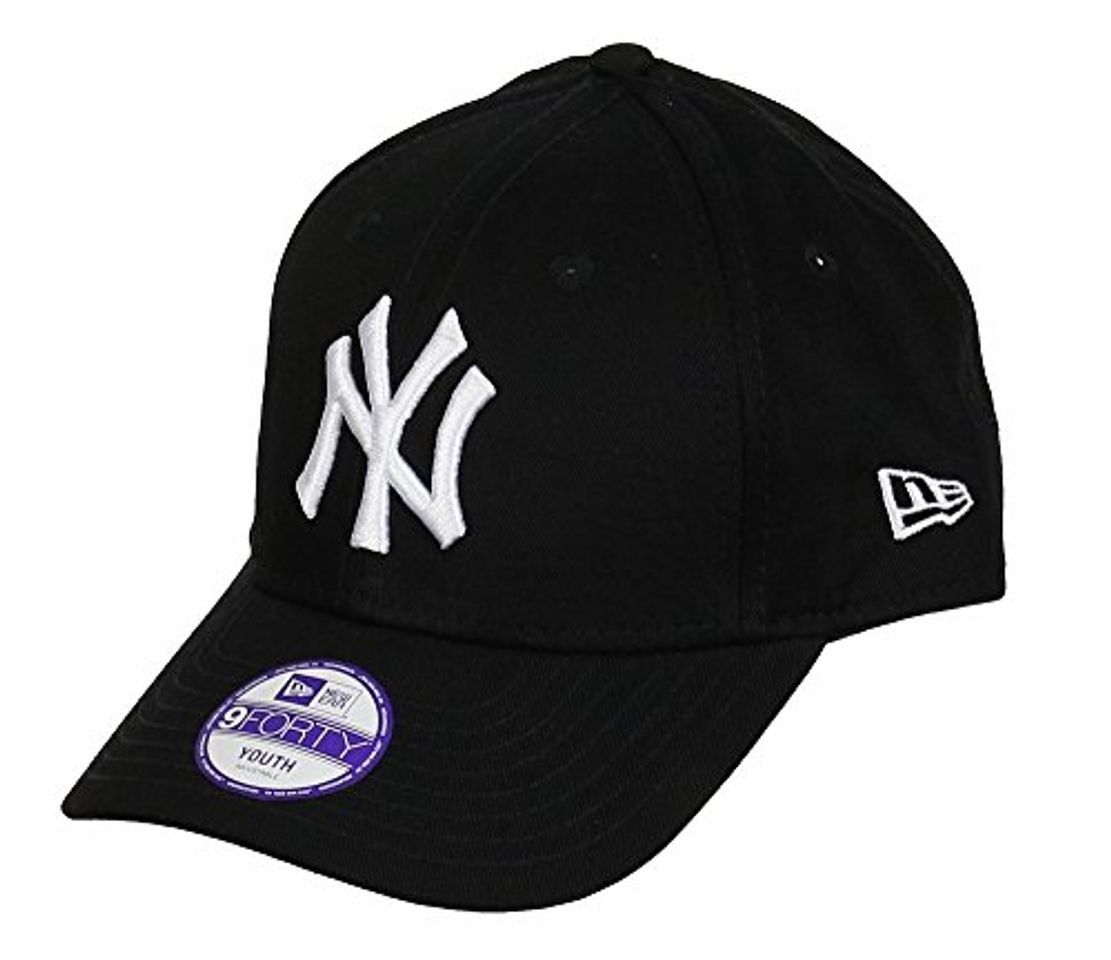 Products New Era 9FORTY - Gorra unisex para niños, color negro / blanco,