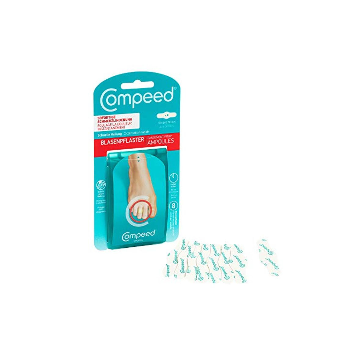 Fitness Ampoules Compeed sur les orteils