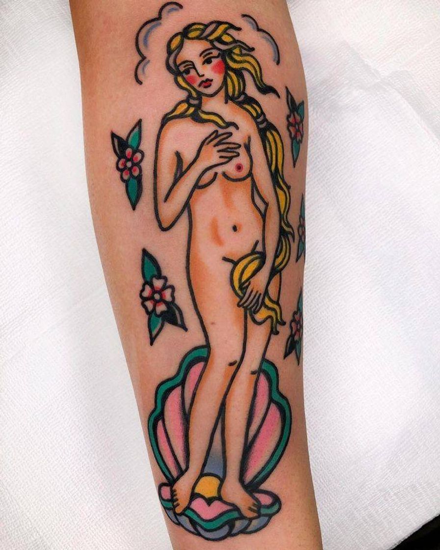 Fashion Tattoo nascimento de venus old school