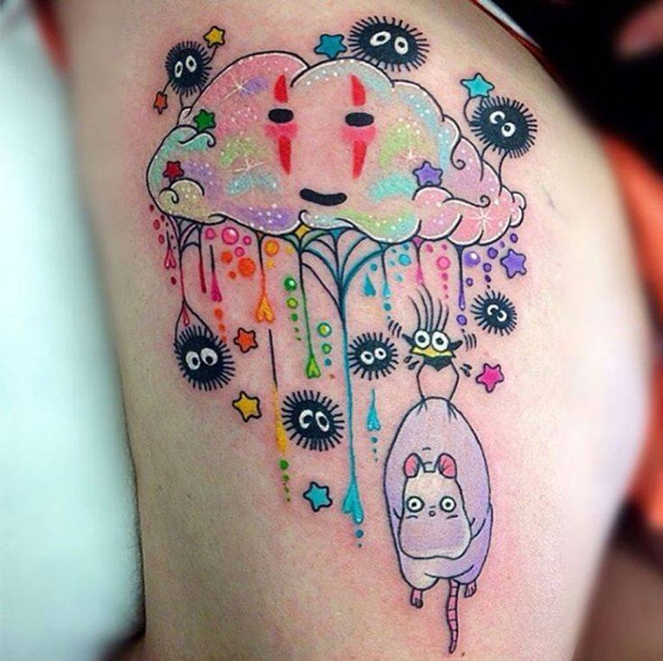 Fashion Tatuagem studio ghibli