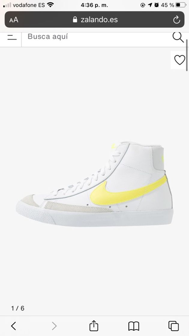 Moda Nike Blazer Logo Amarillo