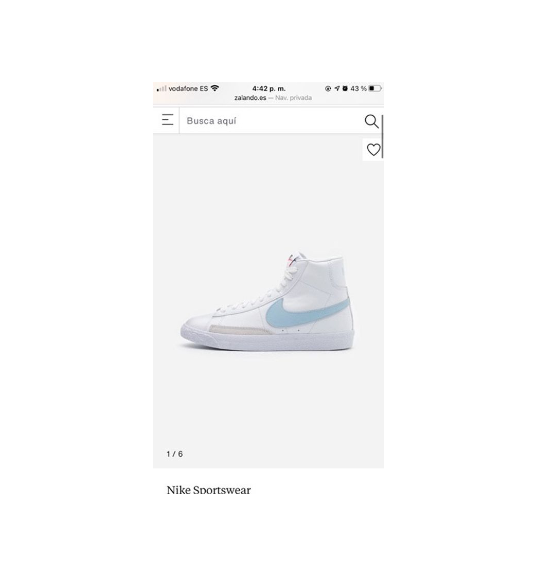 Moda Nike Blazer Logo Azul