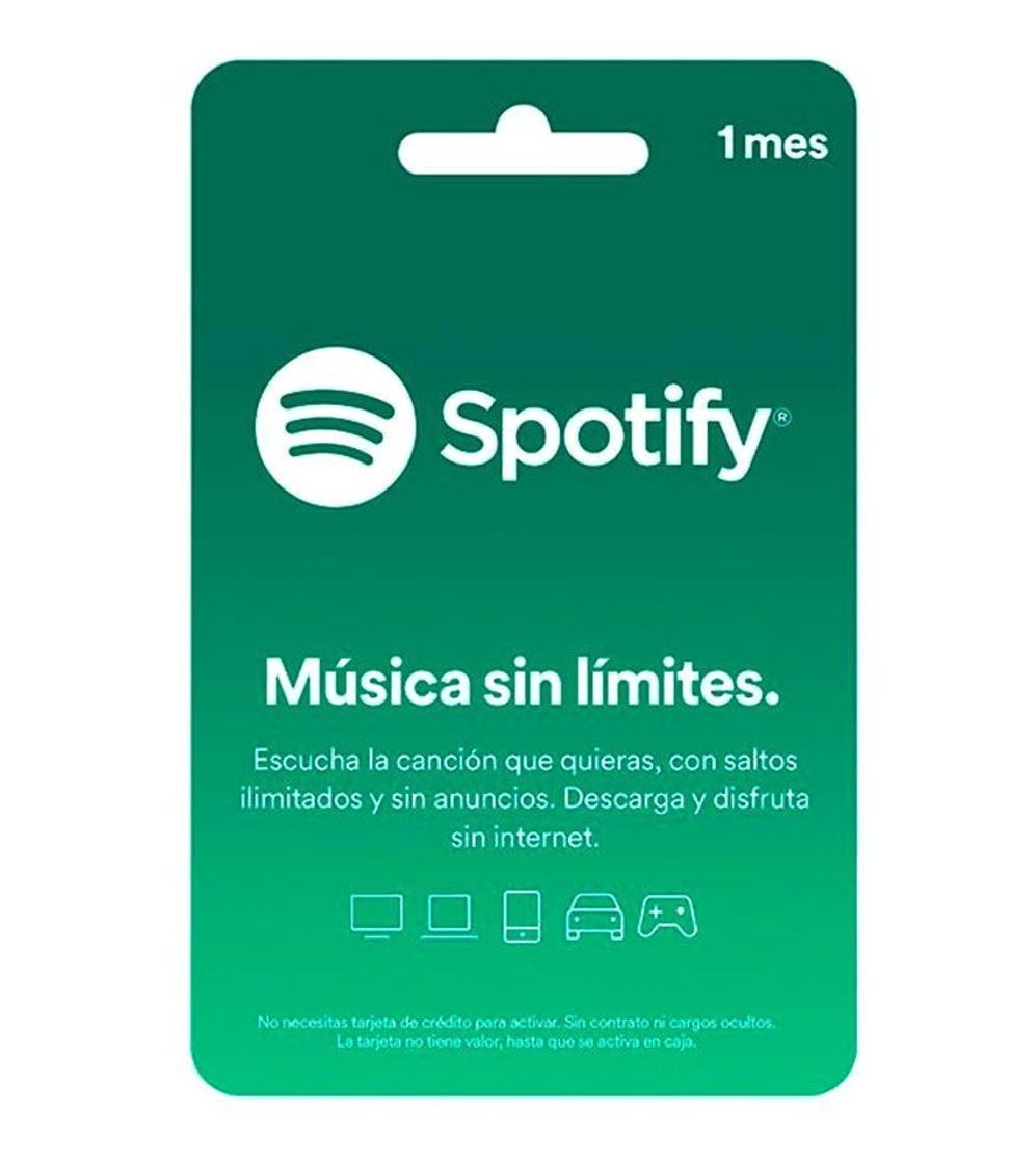 Moda Tarjetas de regalo - Spotify