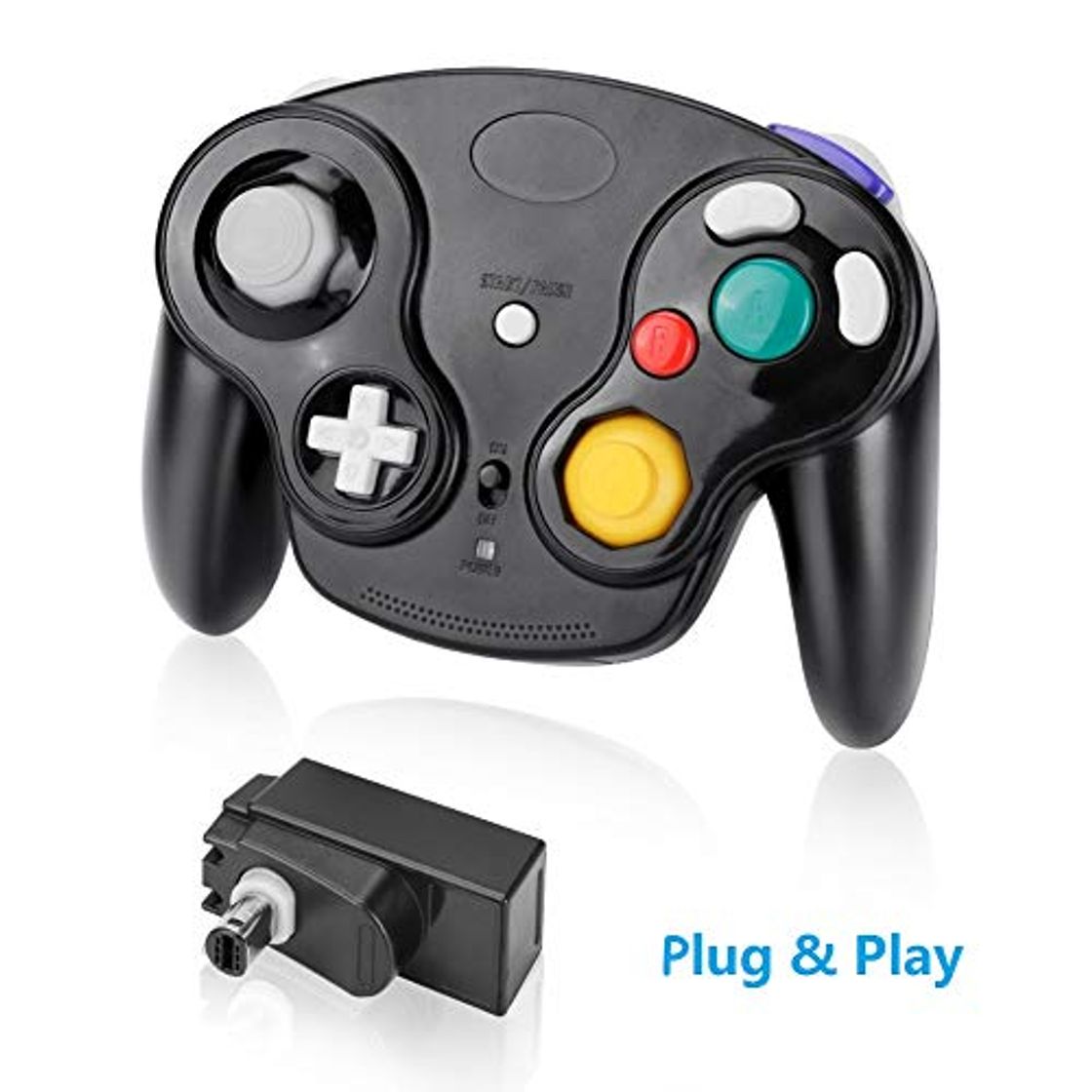 Products Controlador inalámbrico Laelr para Nintendo Switch Gamecube Controlador de gamepad Vibración de doble motor Mini control remoto Controlador NGC Pro Joypad Joystick Compatible con consola de juegos Wii