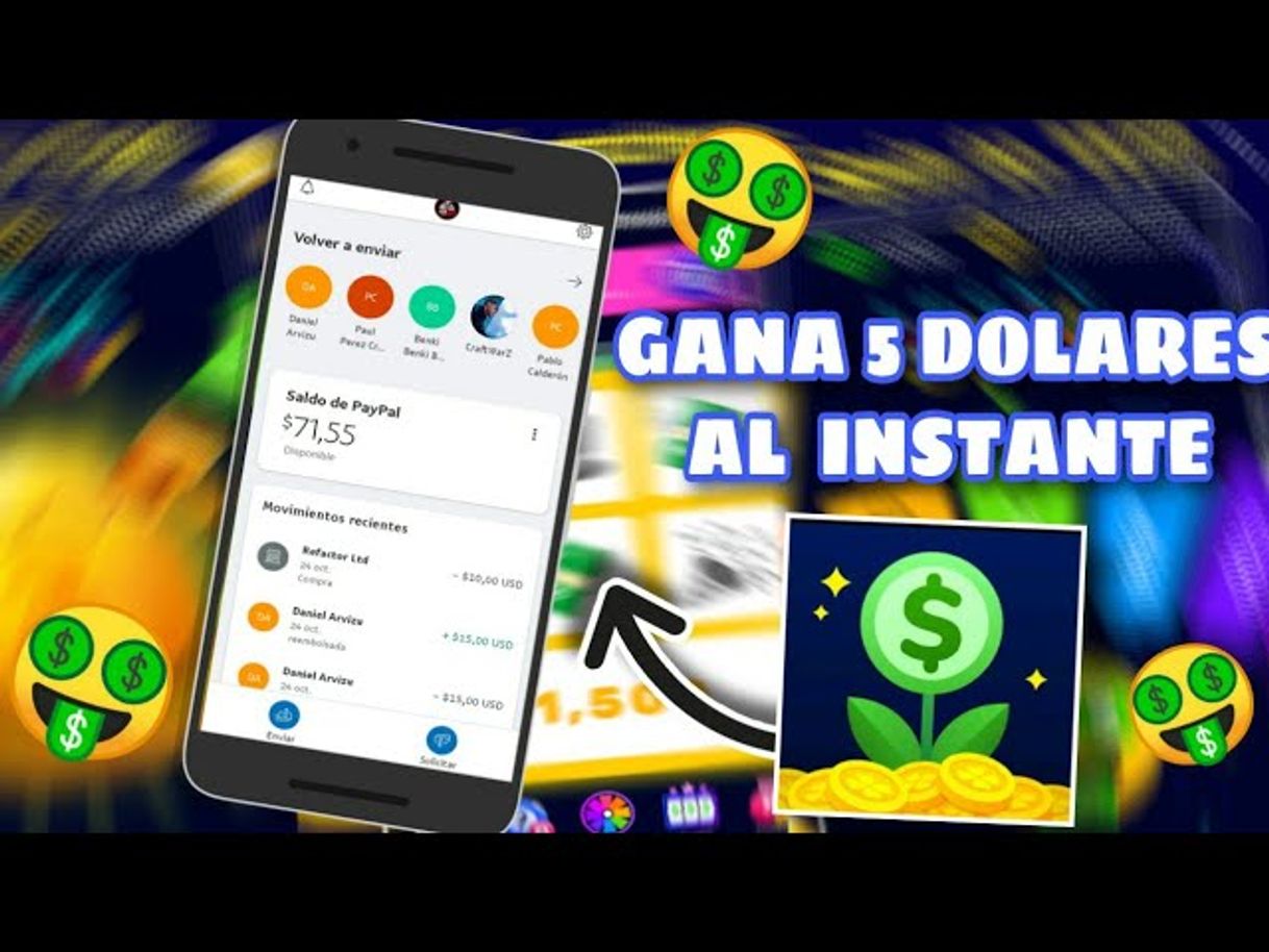 App Lucky money app para ganar dinero en PayPal.💸💸😱