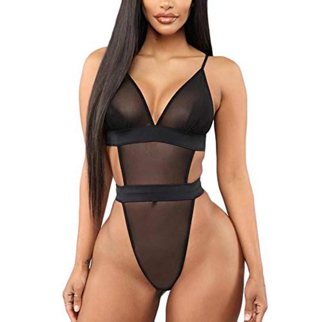 Fashion Mujer Ropa De Dormir Lencería Sexy Mujer Erotic Teddy One Piece Porno