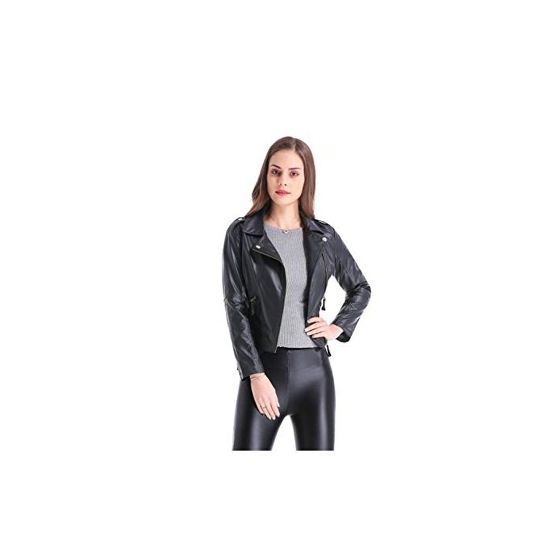 Moda TIKEHAN PU Chaqueta de Mujer Plus Size 4XL Leather Jacket Women Short PU Faux Soft Basic Jackets Female Motor Casaco Feminino Coat Outwea