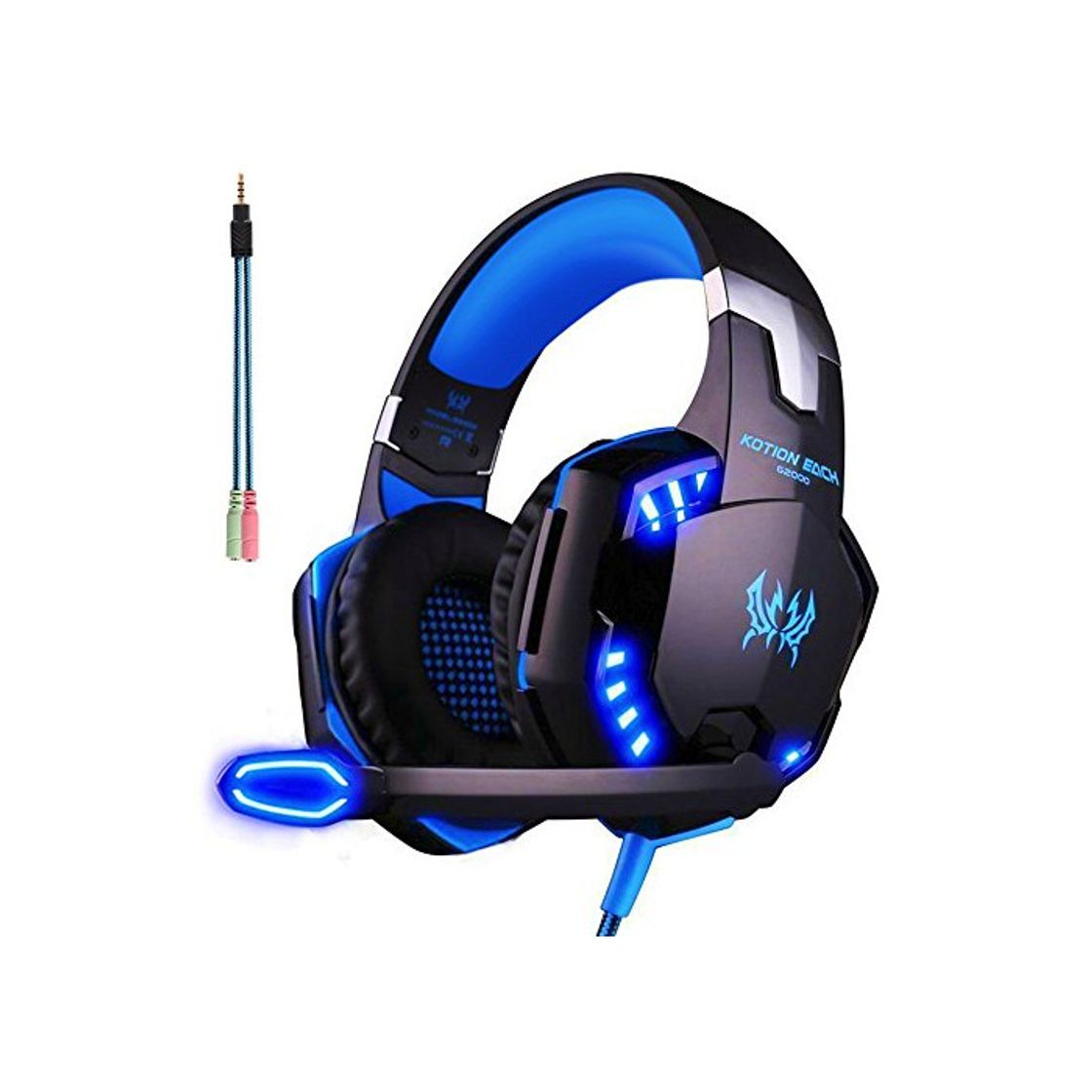 Electronic ArkarTech Cascos Auriculares Gaming con Micrófono Headset Auricular Gamer Juegos Jack 3