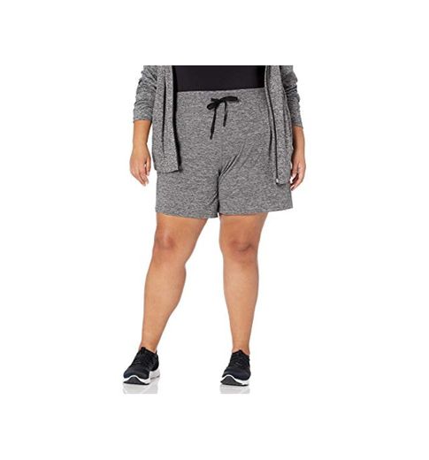 Amazon Essentials Plus Size Brushed Tech Stretch Short Shorts