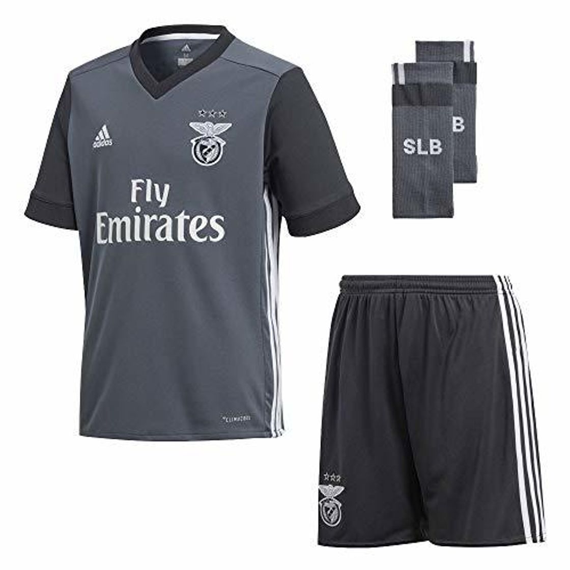 Fitness adidas SL Benfica Conjunto, Unisex niños, Gris