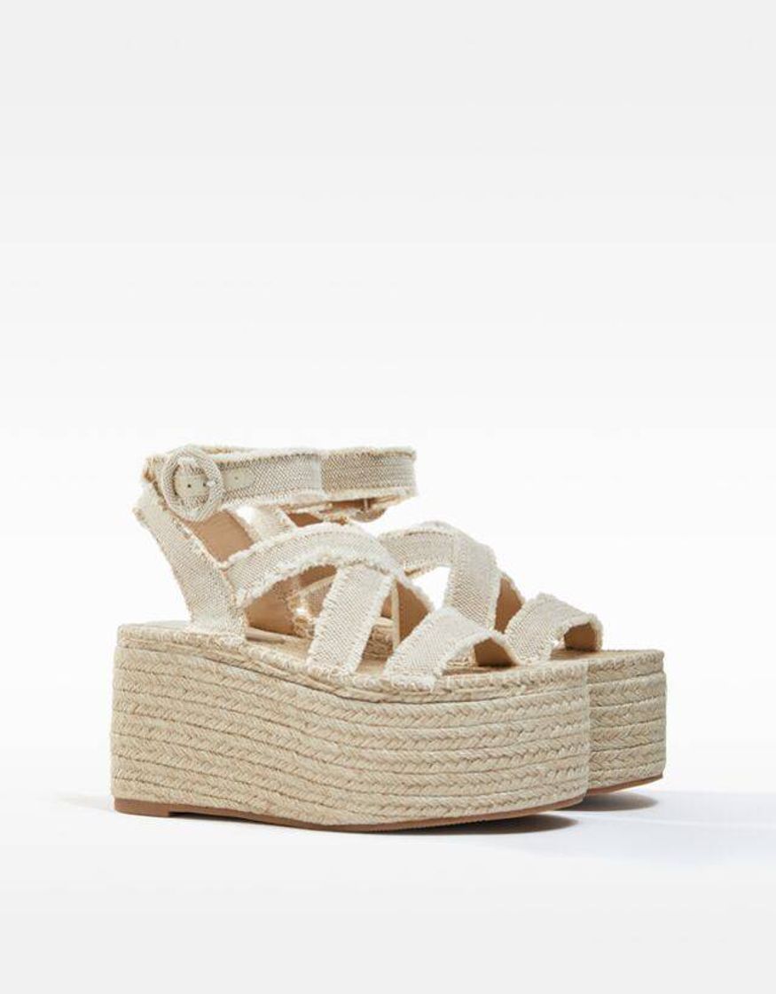 Fashion Sandalias plataforma yute